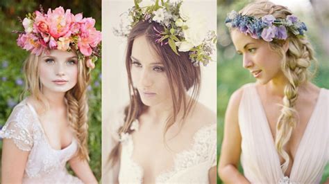Wedding Hairstyles With Flowers Images Photos Pictures