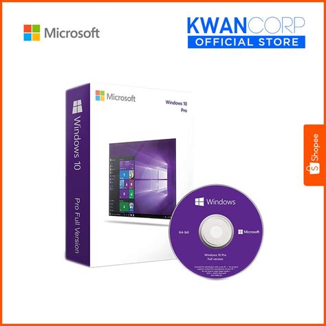 Microsoft Windows 10 Professional 64 Bit Only English Dvd Disc 1