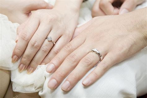 Just Married Couples Hands — Stock Photo © Kittimages 35636215