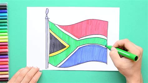 How To Draw The South African Flag Design Talk