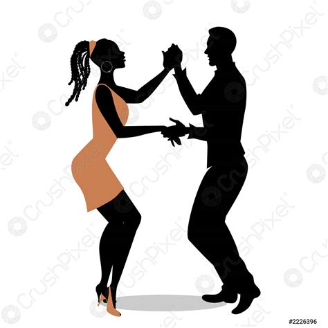Jong Afro Amerikaans Paar Dansen Salsa Vector Illustratie Stock Vector 2226396 Crushpixel