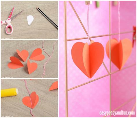 3d Paper Heart Craft Easy Peasy And Fun