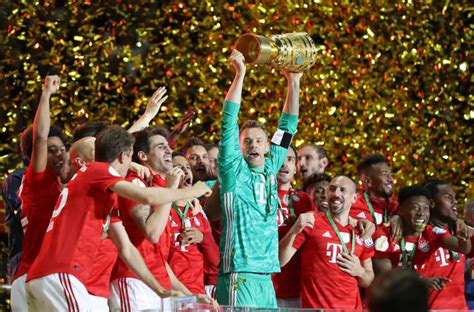 Live ergebnisse, endresultate, dfb pokal zwischenstände und match details mit match statistiken, aufstellungen und video highlights. Bayern Munich complete the double with DFB Pokal final win ...