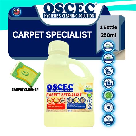 Oscec® Carpet Shampoo 250ml Pencuci Karpet 250ml Manual Pakai