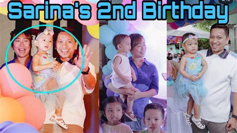 Baby Ni Jhong Hilario Na Si Sarina Celebrates 2nd Birthday Youtube