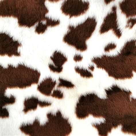 Brown Cow Animal Print Polycotton Fabric