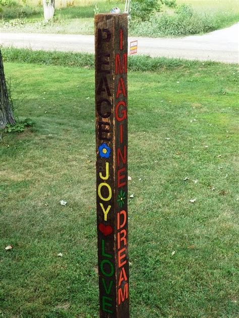 Colorful Peace Poles Design Ideas 9 Peace Pole Peace Pole Diy Art Pole