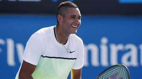 Nick kyrgios (pictured left) wears a lakers shirt in memory of kobe bryant and shows of his new tattoo (pictured right). Australian Open 2015: Nick Kyrgios' intelligence and level ...