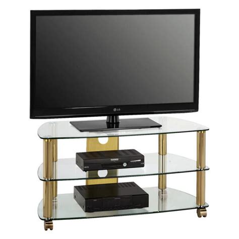 Rfiver hifi rack tv rack plattenspieler ständer tv regal bxtxh. TV-RACK Metall, Glas Klar, Messingfarben von XXXLutz für ...
