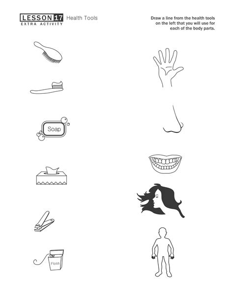 Personal Hygiene Pictures Worksheets