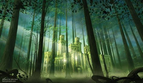 Artists Of Magic Premium Playmats Forest Castle