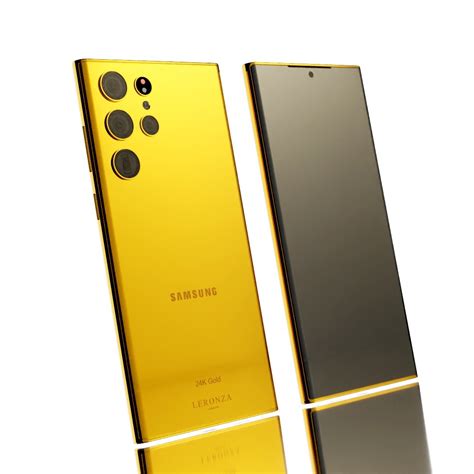 24k Gold Samsung Galaxy S22 Ultra 5g Elite Leronza