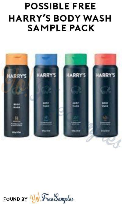 Possible Free Harrys Body Wash Sample Pack Facebookinstagram