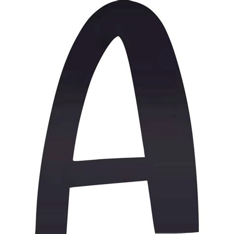 Acrylic Letter A Icebold 6 Tall Transparent Black Acrylic Alphabet