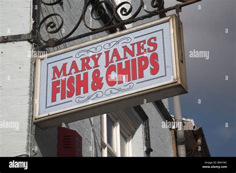 Mary Janes Fish And Chips Cromer Norfolk England Stock Photo Alamy