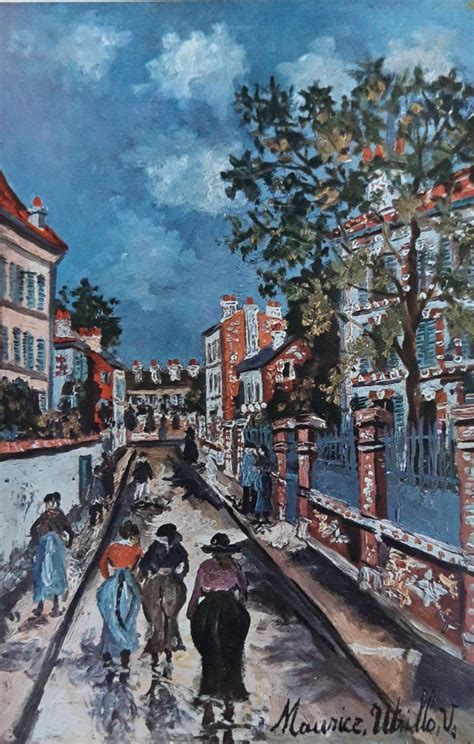 Maurice Utrillo Street Scene Painted 1925 Original Etsy Street