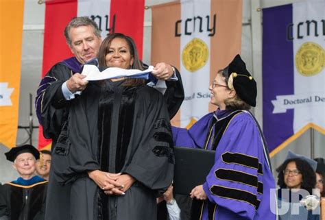 Photo First Lady Michelle Obama Delivers Commencement Address At The