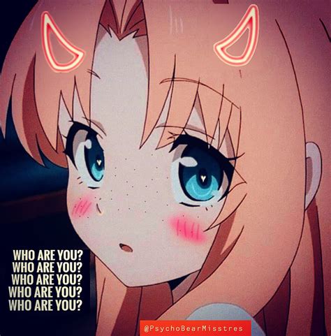Who Are You 🐻🍒 Anime Kawaii Anime Aesthetic Anime