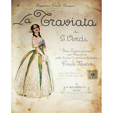 The score is littered with fantastics tunes that are now wildly famous (even those who aren't at all operatically versed will know many of. La Traviata di G. Verdi Poster | HOME | Met Opera Shop