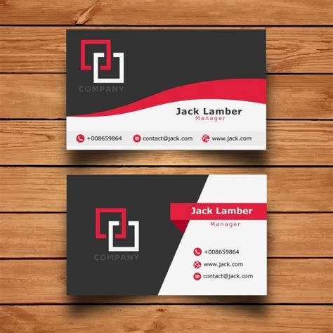 Free Vector Modern Simple Business Card Template
