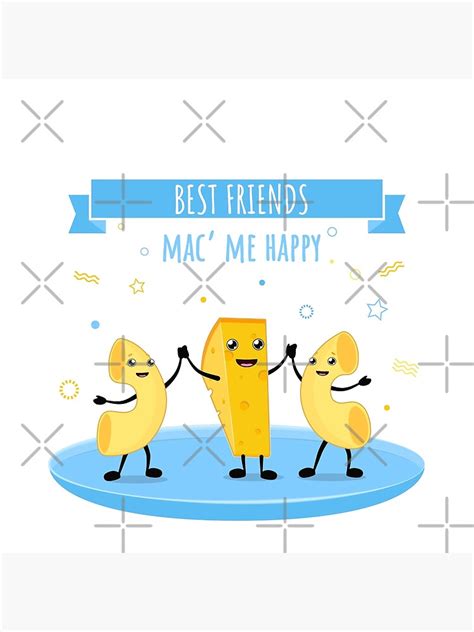 Macaroni And Cheese Cute Kawaii Characters Best Friends Make Me Happy