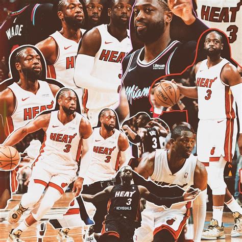 The Miami Heat Basketball Team Is Depicted In This Collage