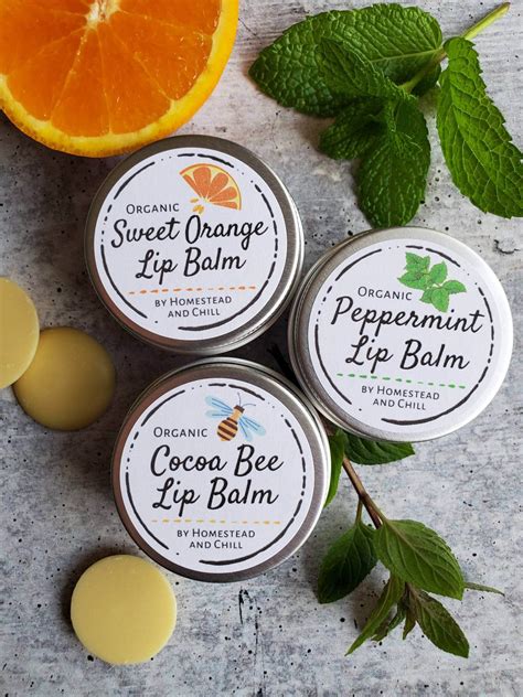 Organic Lip Balm Pack Variety Homestead And Chill