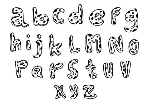 Premium Vector A Collection Of Hand Drawn Letters From The Alphabet
