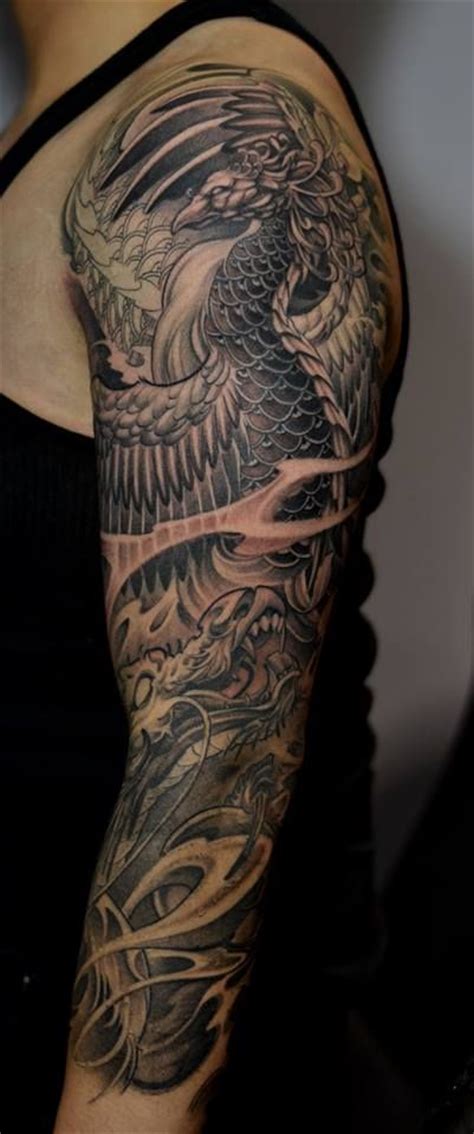 Phoenix Tattoo Sleeve Designs Ideas And Meaning Tattoos