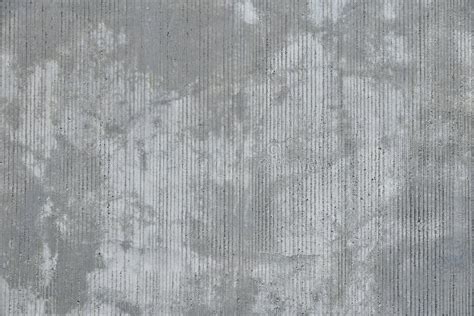 Concrete Wall With Traces From Rubbed Finish Processing Stock Photo