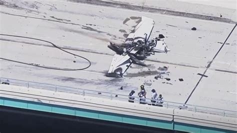 Plane Crashes Into Haulover Inlet Bridge In Miami