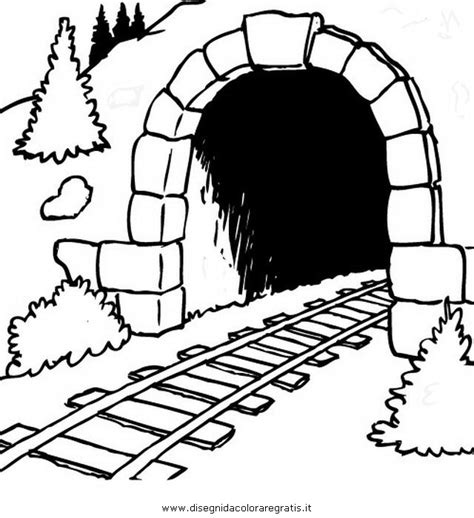 Tunnel Coloring Pages