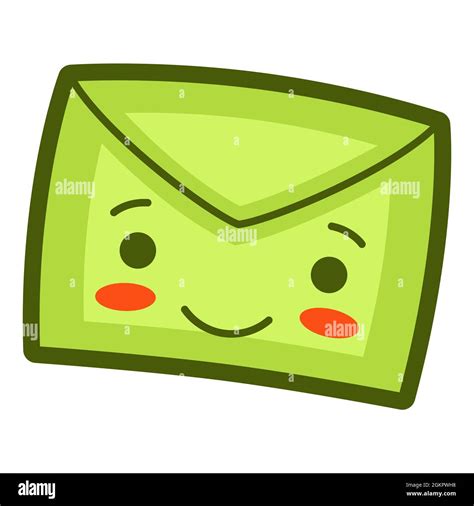 Illustration Of Envelope In Cartoon Style Cute Funny Character Stock