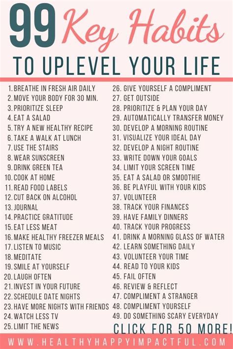 The Best List Of Habits To Improve Your Life In 2024 Good Daily Habits