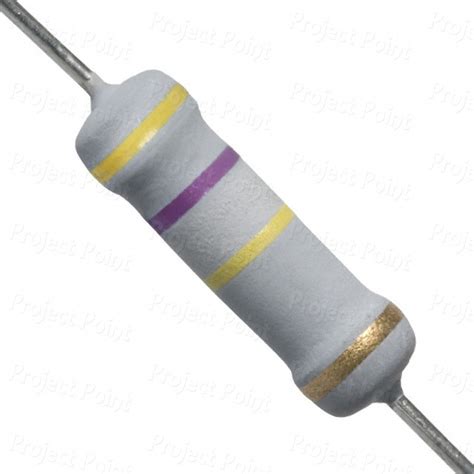 470k Ohm 2w Flameproof Metal Oxide Resistor Mof Mor Rsf 2 Watts