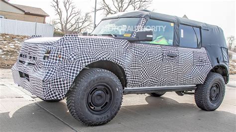 2022 Ford Bronco Heritage Edition Spy Shots Retro Touches On The Way