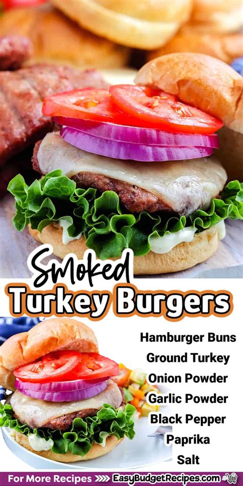 Smoked Turkey Burgers Easy Budget Recipes