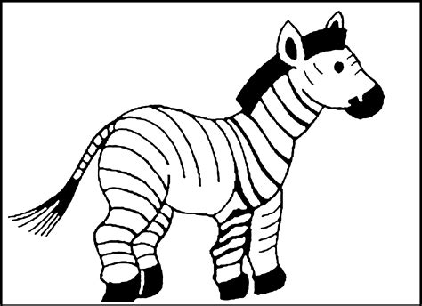 Zebra Coloring Page Printable