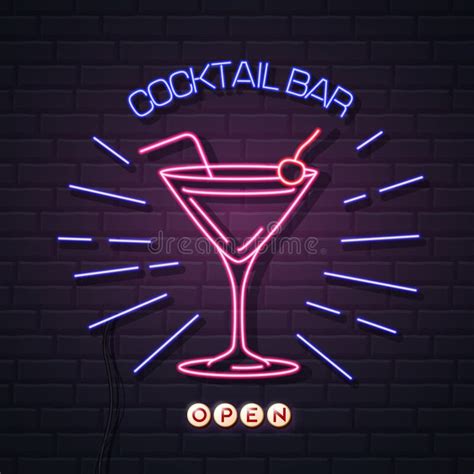 Lounge Bar Neon Sign Brick Wall Background Stock Illustrations 113 Lounge Bar Neon Sign Brick