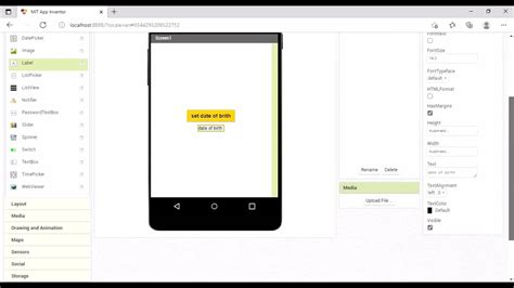 How To Use Datepicker In MIT APP INVENTOR With Step By Step YouTube