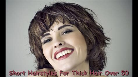 The rounded up short hair looks polished and very put together and is the ultimate hairstyle for women over 50. Short Hairstyles For Thick Hair Over 50 - YouTube