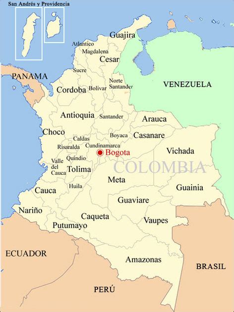 Learn Colombia Departments And Its Capitals