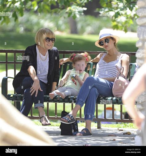 Jessica Alba Enjoys A Day At The Park With Her Mother Catherine Jensen And Daughter Haven Garner