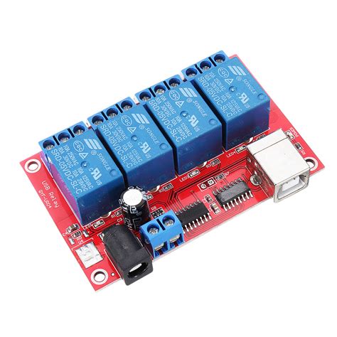 4 Channel 5v Hid Driverless Usb Relay Usb Control Switch Computer Cont