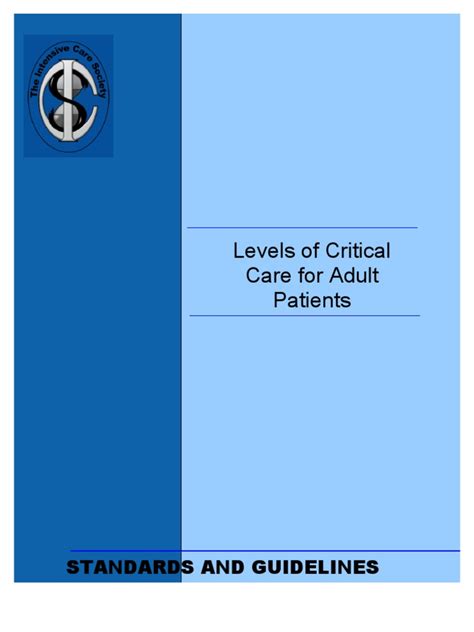 Levels of Care Intensive Care Society 2009 | Intensive Care Medicine ...