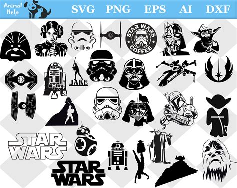 Free Star Wars Svg For Cricut Svg Png Eps Dxf In Zip File