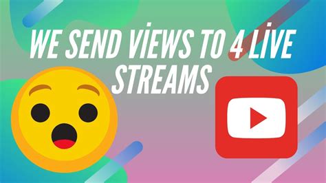 We Send Views To 4 Live Streams Youtube Live Views Bot 4k Views