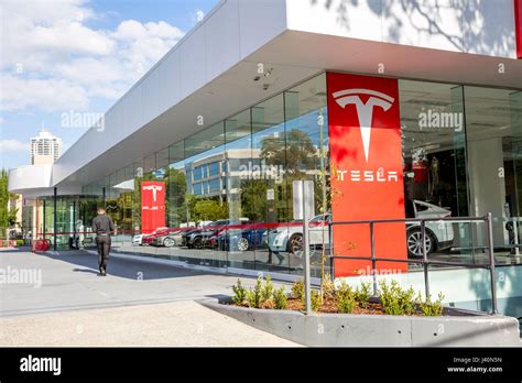 Tesla Electric Cars Showroom And Cars In St Leonardssydneyaustralia