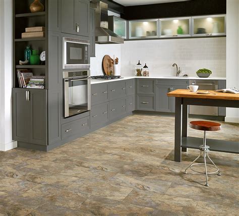 Armstrong Luxury Vinyl Tile Flooring Lvt Stone Tile Look Kitchen