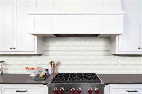 White Subway Tile Kitchen Backsplash Pictures Template Free